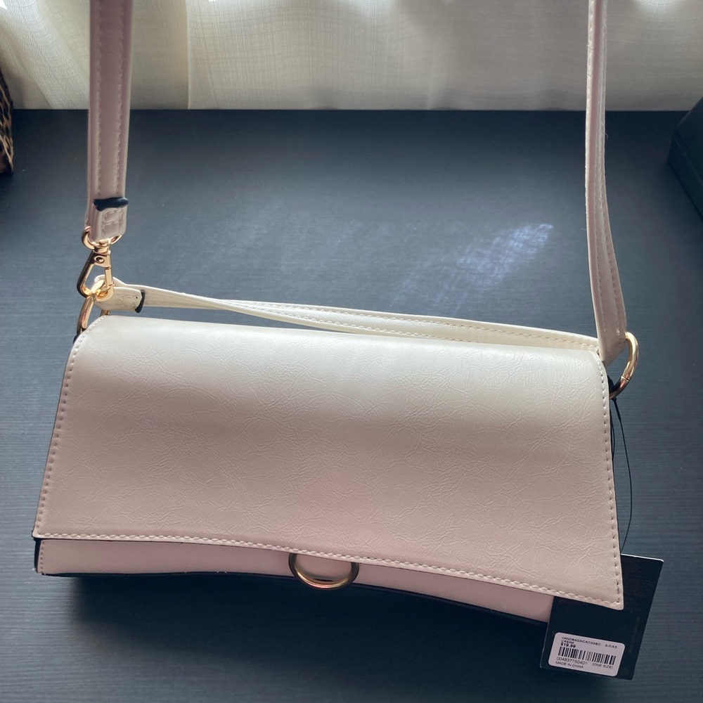 Hourglass Cream Color Purse, Forever 21, NEW - Picture 5 of 6